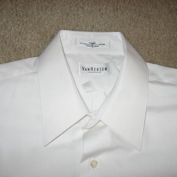 Van Heusen Short Sleeve Dress Shirt White Sz 15.5 Lot of 3 - Picture 11 of 16